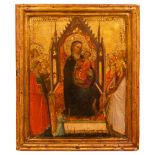 MASTER OF THE CHRISTCHURCH CORONATION (active in Florence circa 1350-1370) The Madonna enthroned