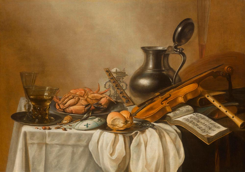 CLAESZ., PIETER (Berchem circa 1597 - circa 1660 Haarlem) Still life with rummer, wine glass, crab