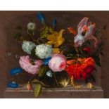 WALSCAPELLE, JACOB VAN (Dordrecht 1644 - 1727 Amsterdam) Still life of flowers in a vase on a