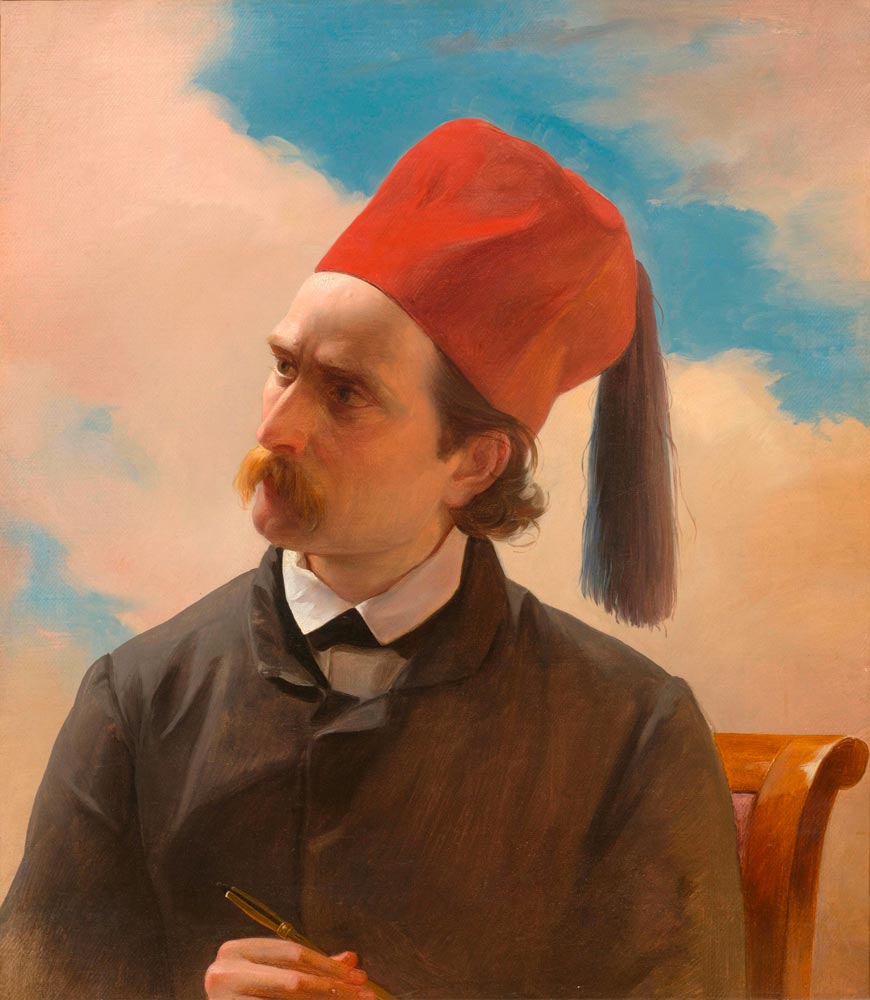 FRENCH SCHOOL, MID 19TH CENTURY Portrait of a scholar. Oil on canvas. 64 x 56 cm   Provenance: