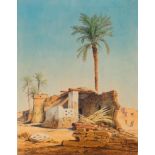 GEORGI, FRIEDRICH OTTO  (1819 Leipzig - 1874 Dresden) In Egypt – a settlement built from remains