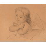 ELLENRIEDER, MARIE  (1791 Konstanz 1863) Baby angels in clouds. Black chalk. Inscribed verso (by the