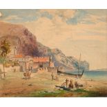 RITTER, WILHELM GEORG  (1850 Marburg a.d. Lahn - 1926 Moritzburg) Costal scene. Funchal on