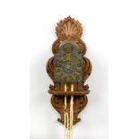 IRON CLOCK, England, 18th century. The dial inscribed WILLIAM JOURDAIN LONDON. Open case. Brass dial