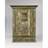 FROM THE DE AMODIO COLLECTION: PAINTED CUPBOARD, Toggenburg, dated 1785 and designated M.