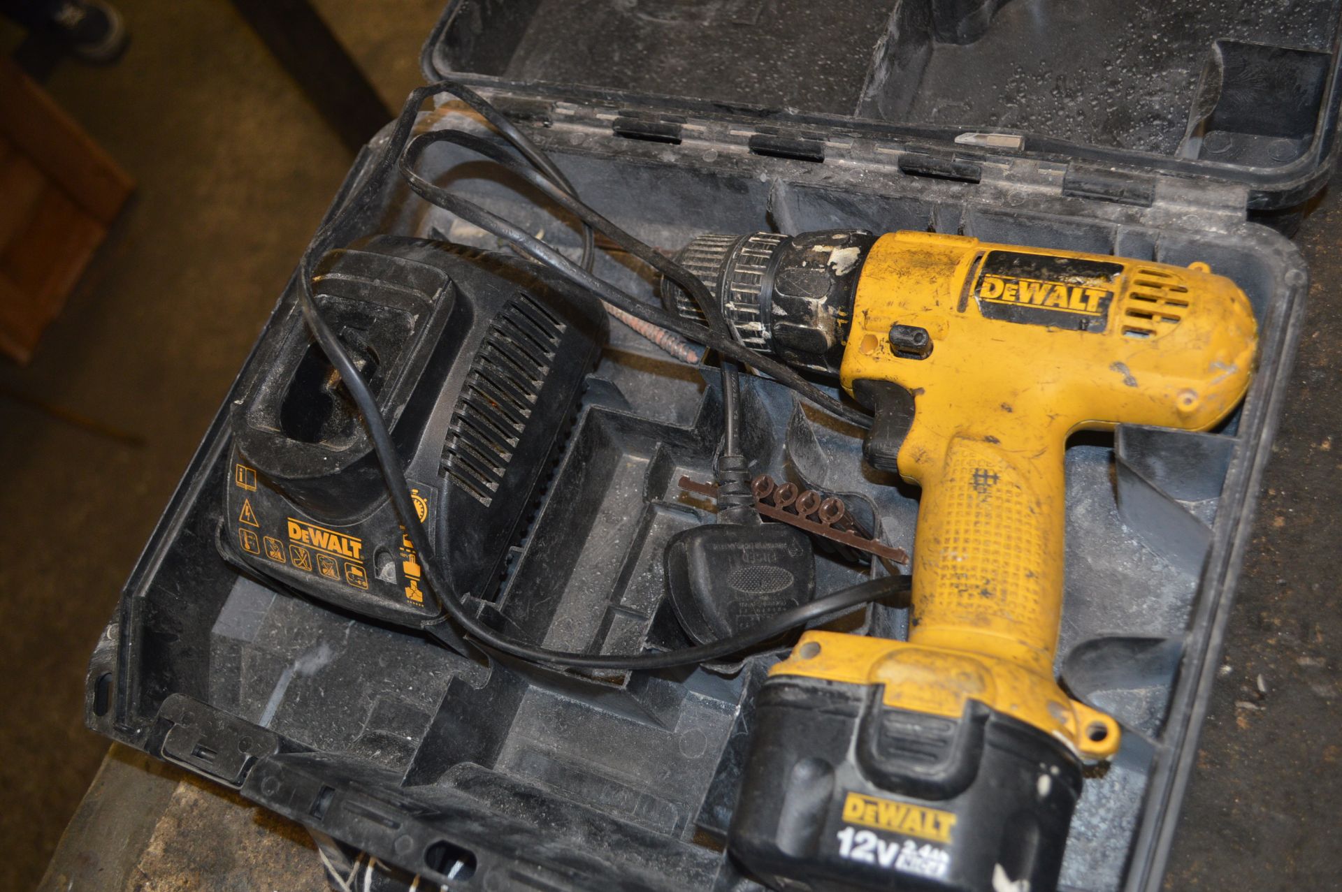 Dewalt 12v Battery Drill with Charger & 
Carry Case 
located at Spa Gates Ltd, Blick Road, Warwick - Image 2 of 4