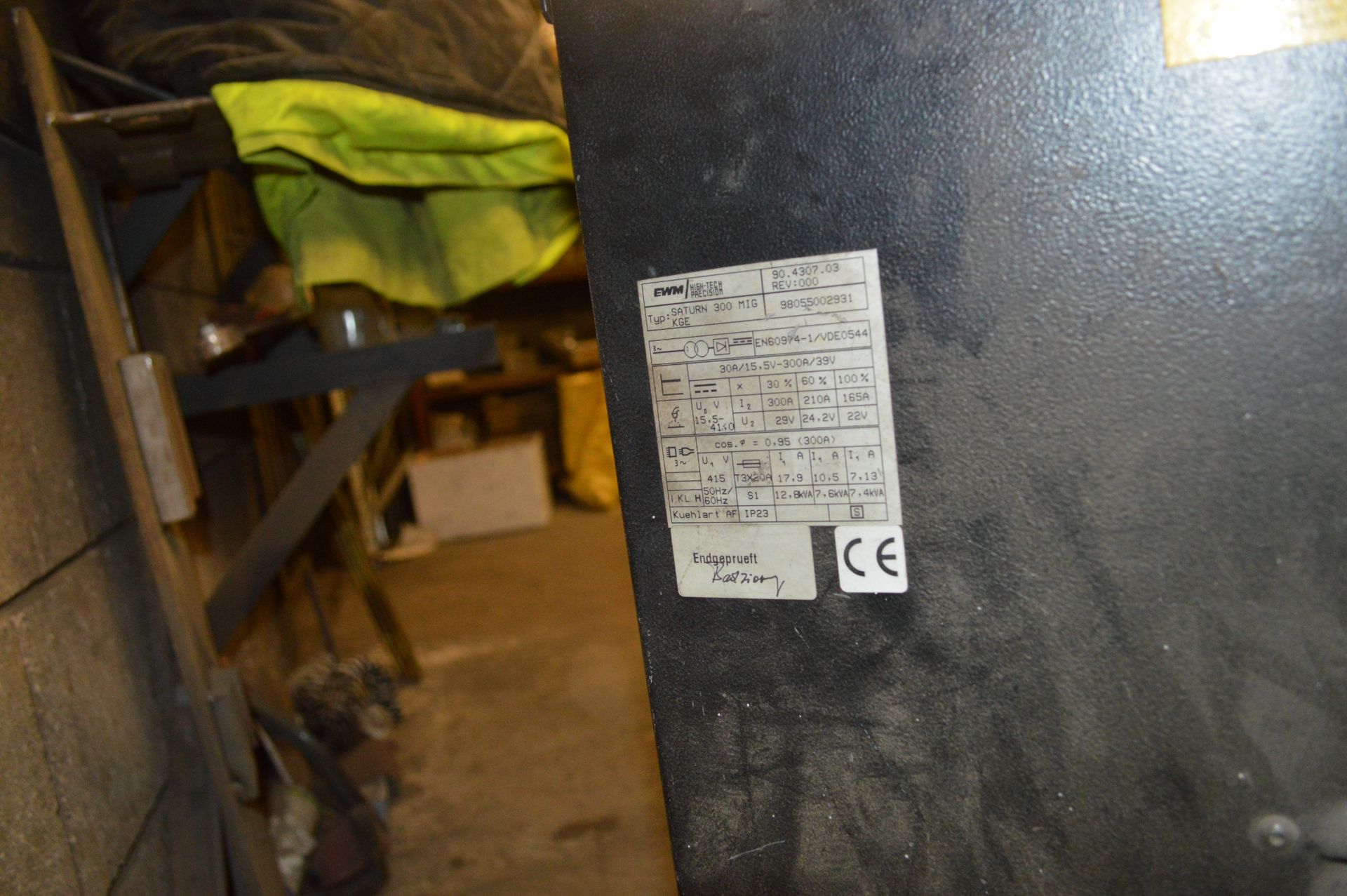MG Saturn 300 Mig Welder 
located at Spa Gates Ltd, Blick Road, Warwick CV34 6TA and can only be - Image 9 of 10