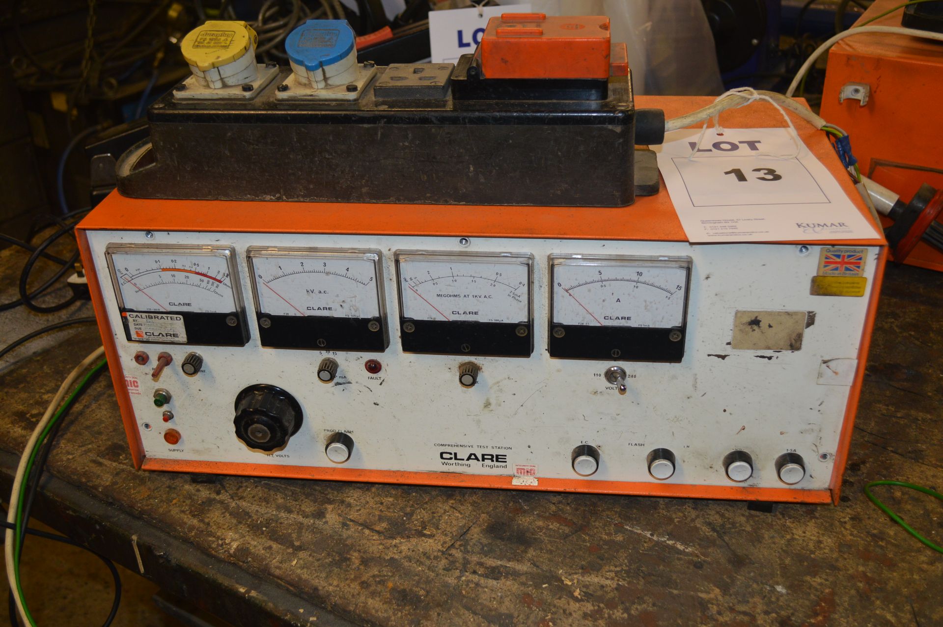 Clare A433/TSPT Comprehensive Test 
Station, Serial No: 94375A1