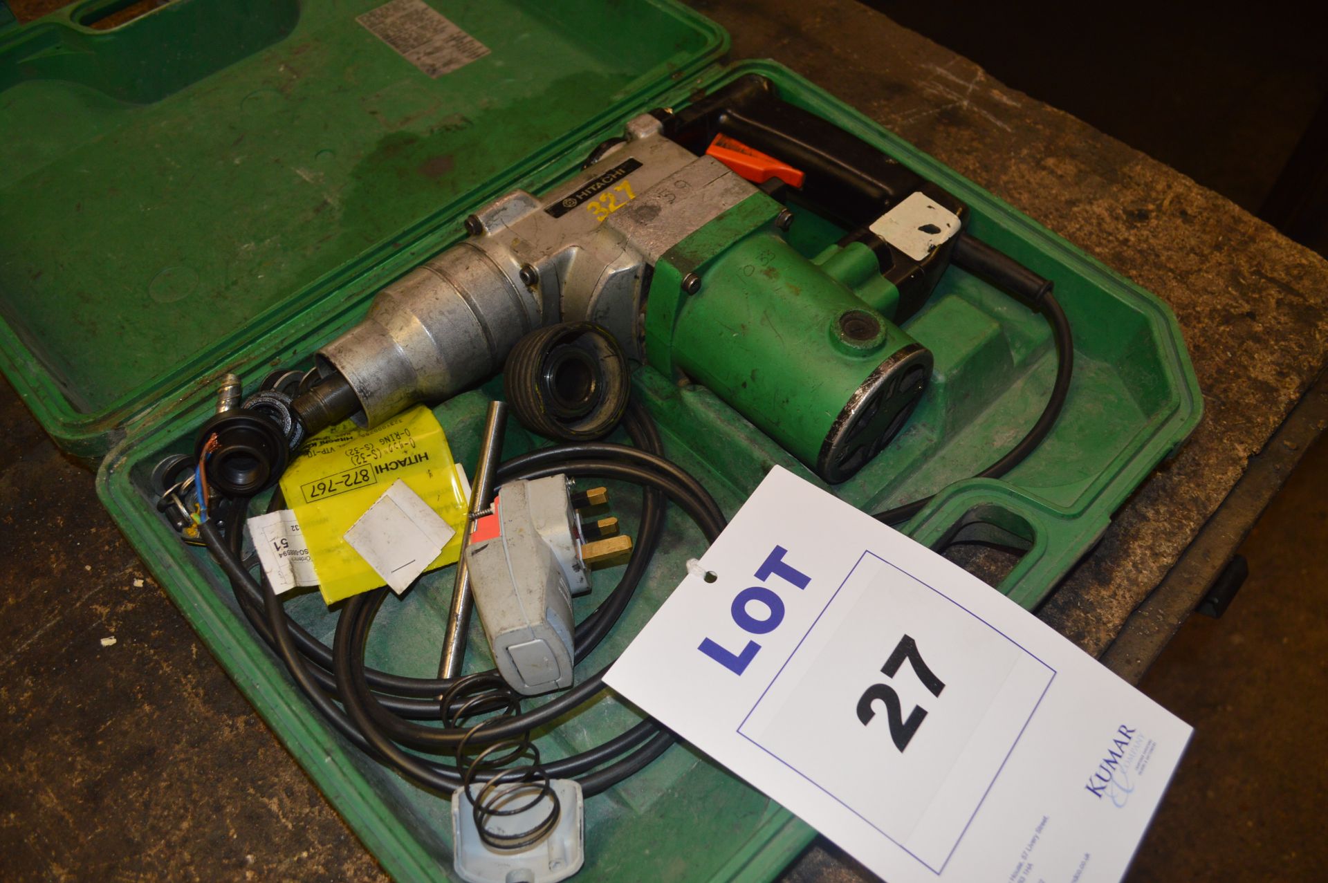 Hitachi Drill with Carry Case 
(spares or repair)
located at Spa Gates Ltd, Blick Road, Warwick CV34 - Image 3 of 3
