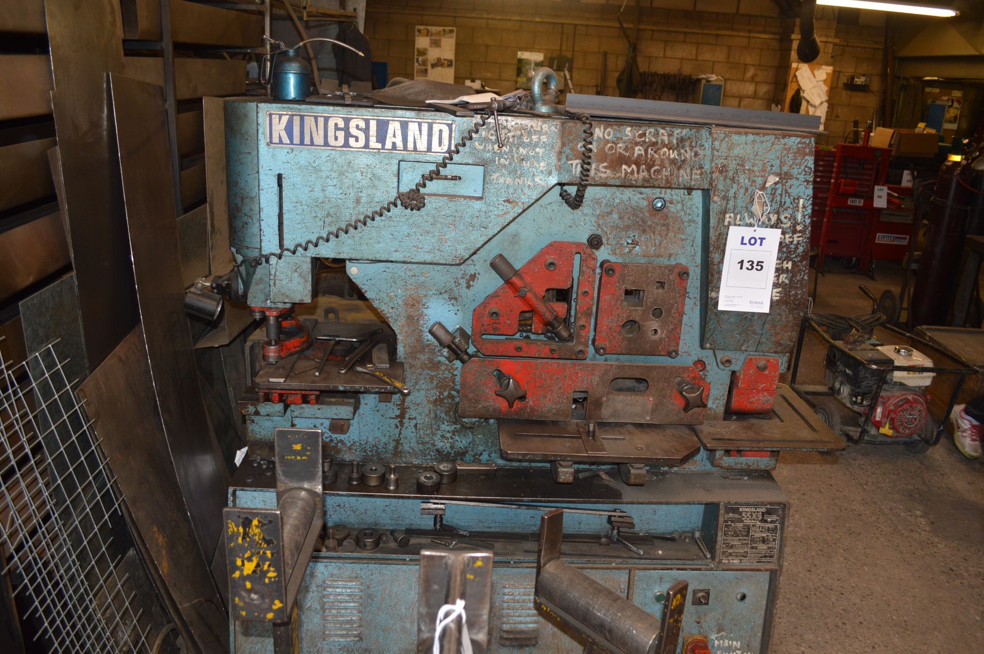 Kingsland 55 XS Metal Worker 
located at Spa Gates Ltd, Blick Road, Warwick CV34 6TA and can only be - Image 2 of 4