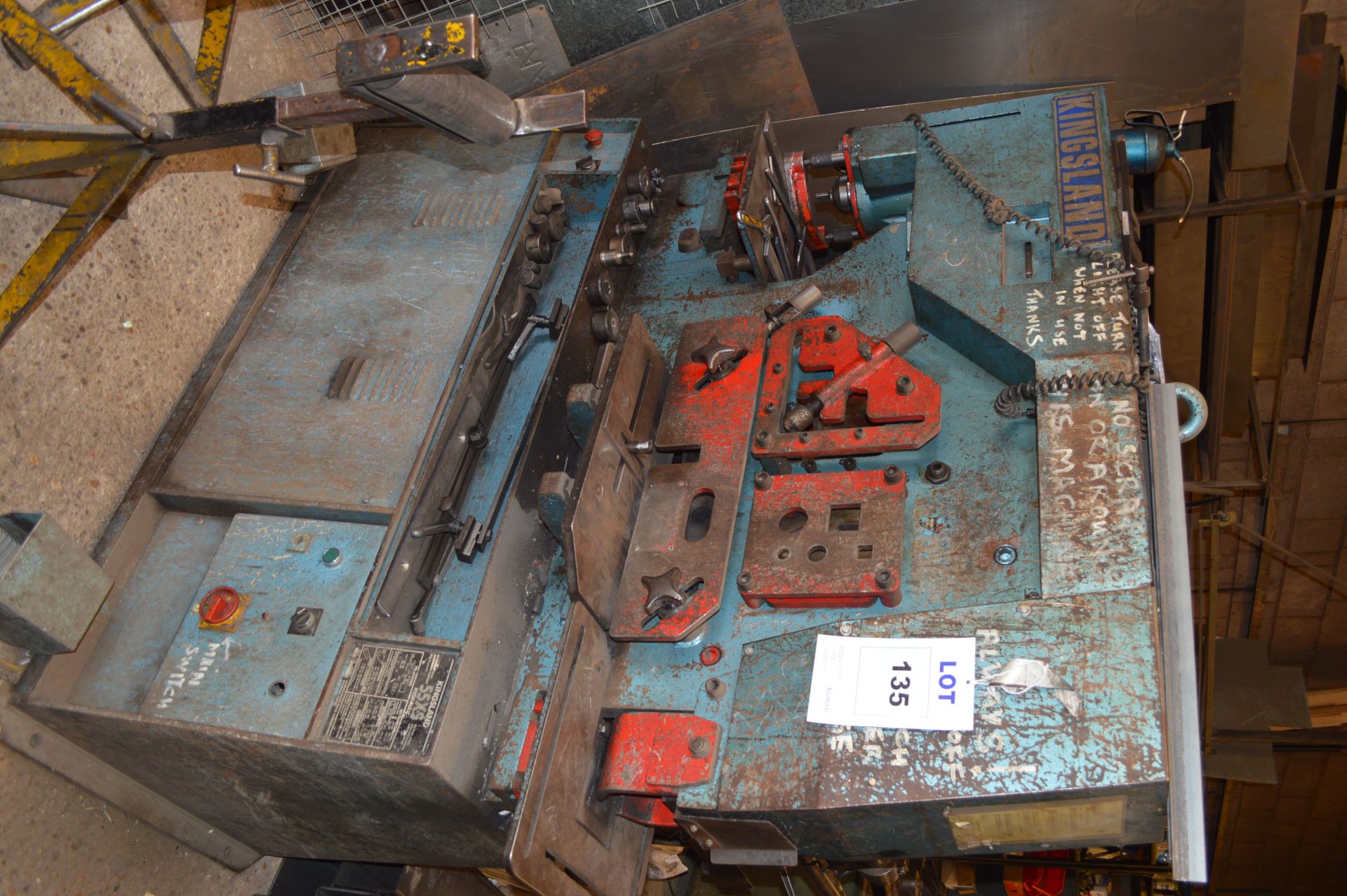 Kingsland 55 XS Metal Worker 
located at Spa Gates Ltd, Blick Road, Warwick CV34 6TA and can only be
