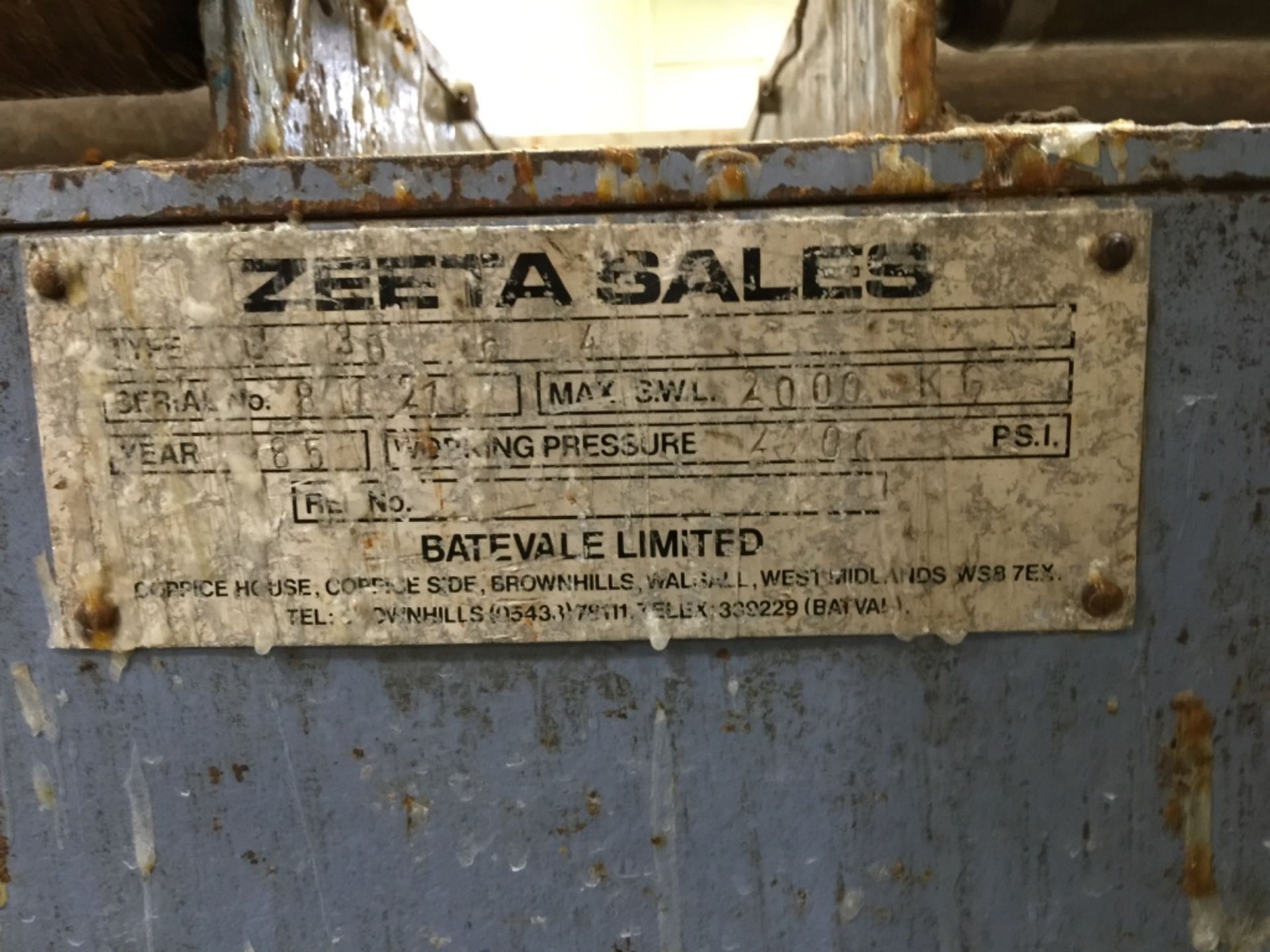 Zeeta Floor Mounted Type U 30 18 4 Scissor Lift. 4 - Image 3 of 9