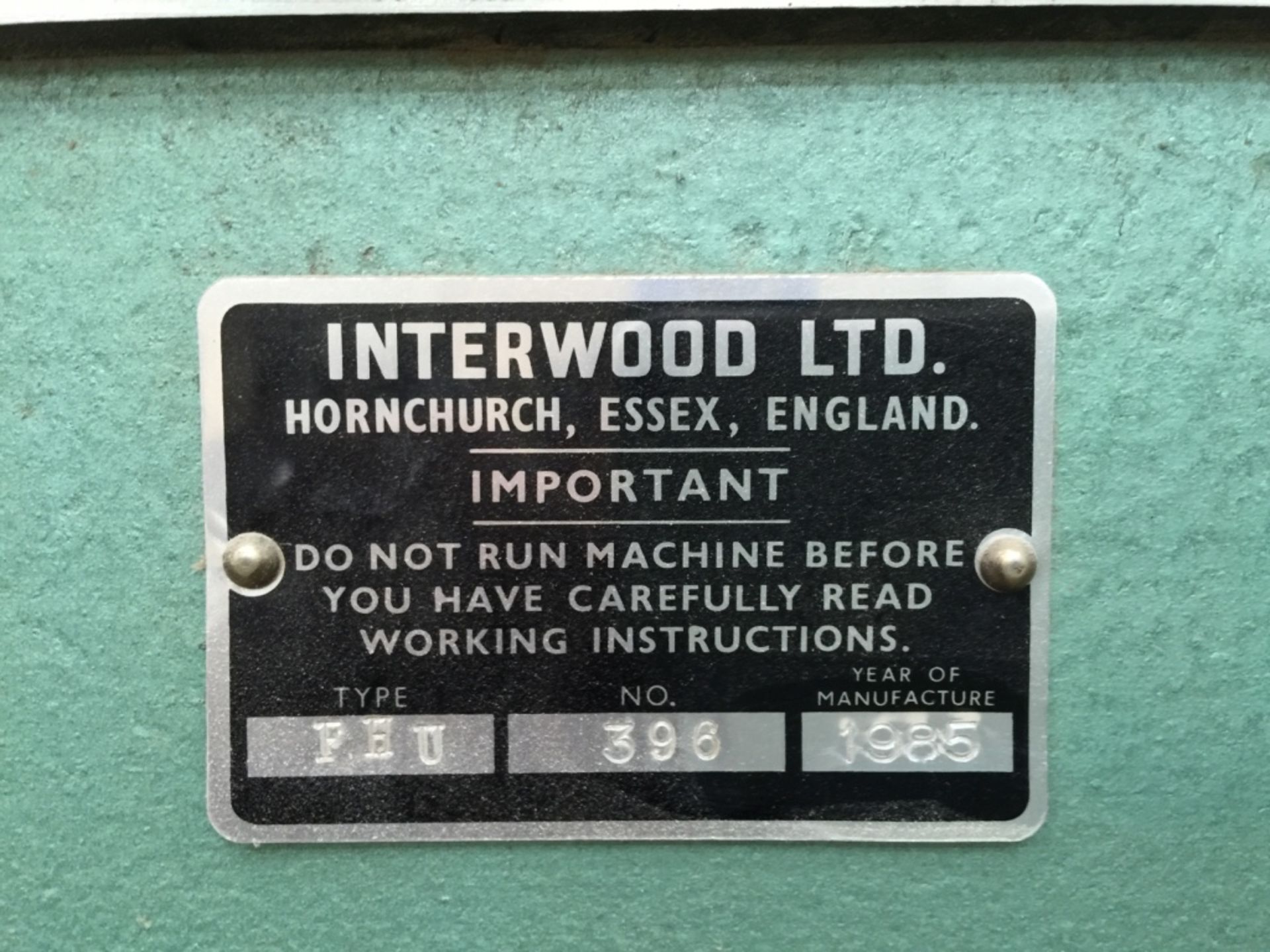 Interwood FHU Hydraulic Cold Press. 3.7m x 1.57m. - Image 7 of 14