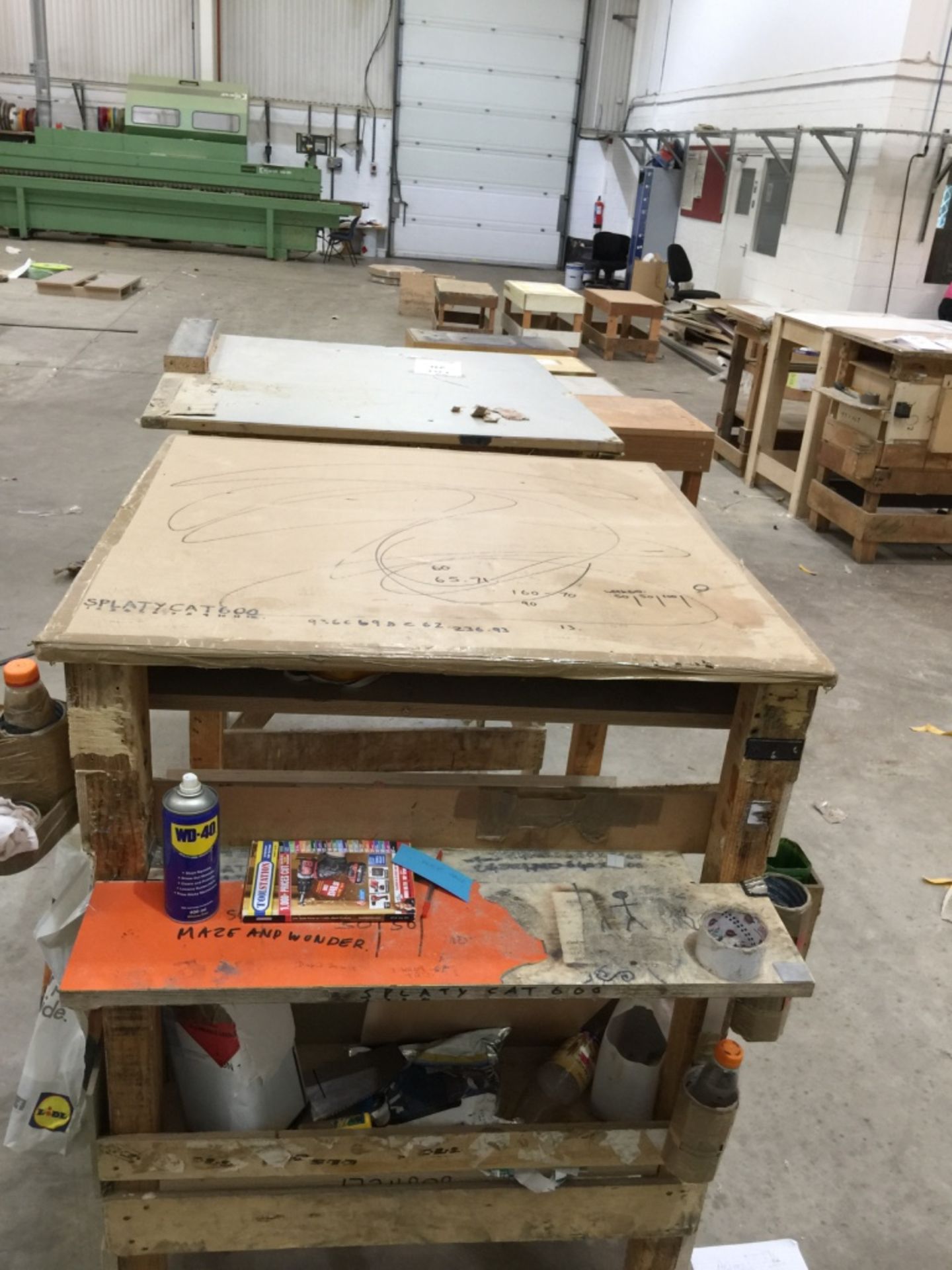 2 Various Woodworking Benches. Approx size 1m x 1m - Image 5 of 6