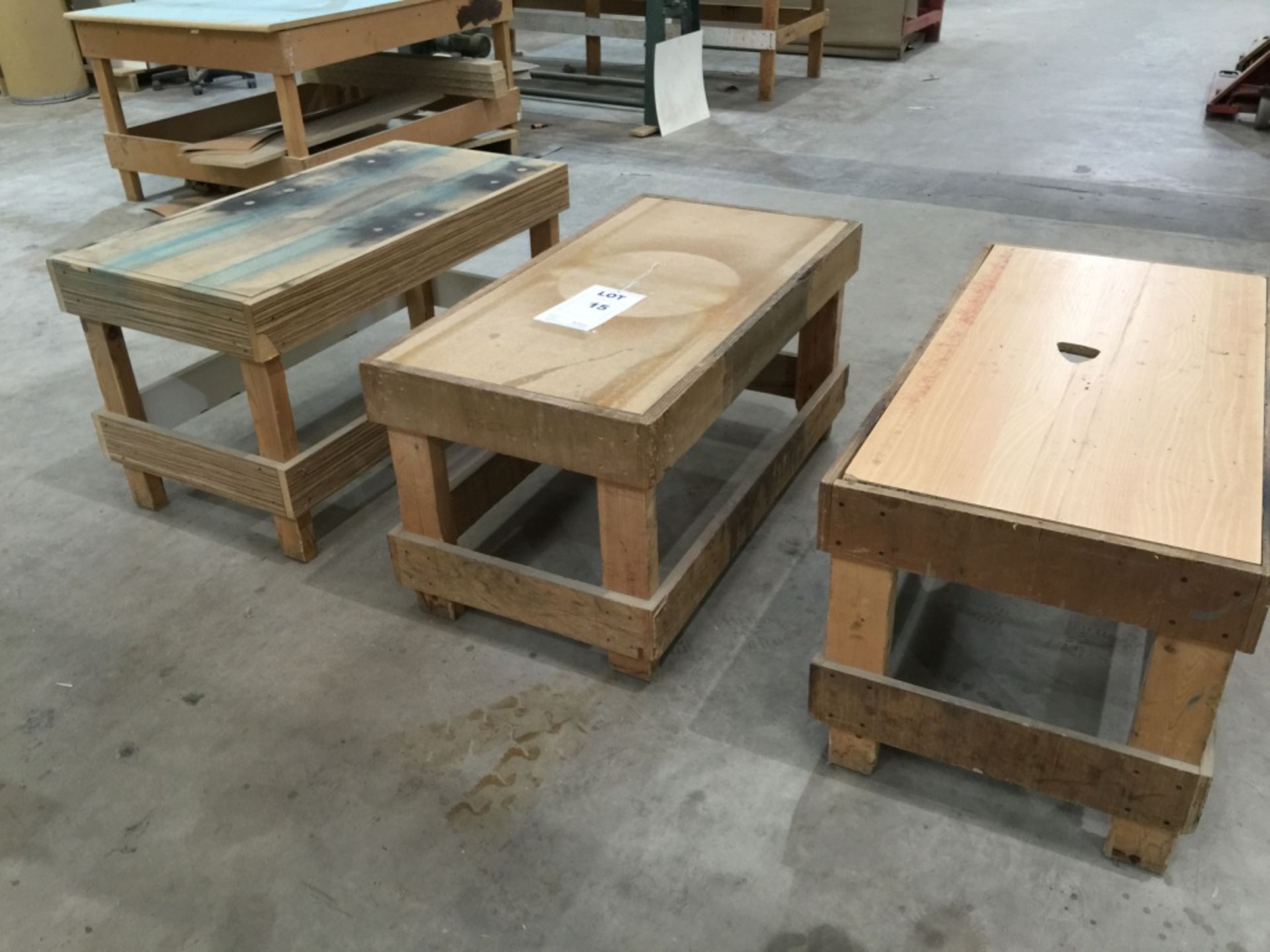 3 Various Woodworking Benches. Approx size 1.3m x - Image 2 of 6