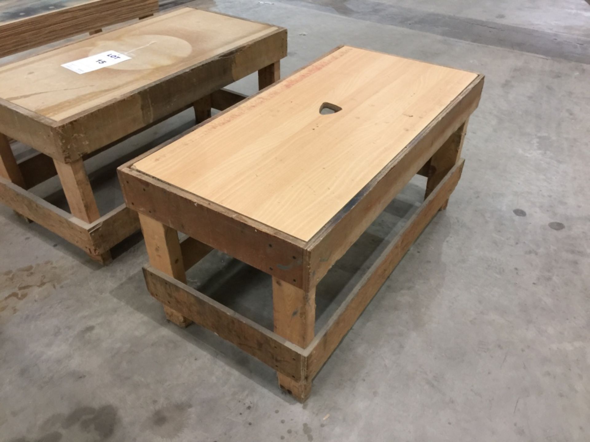 3 Various Woodworking Benches. Approx size 1.3m x - Image 3 of 6