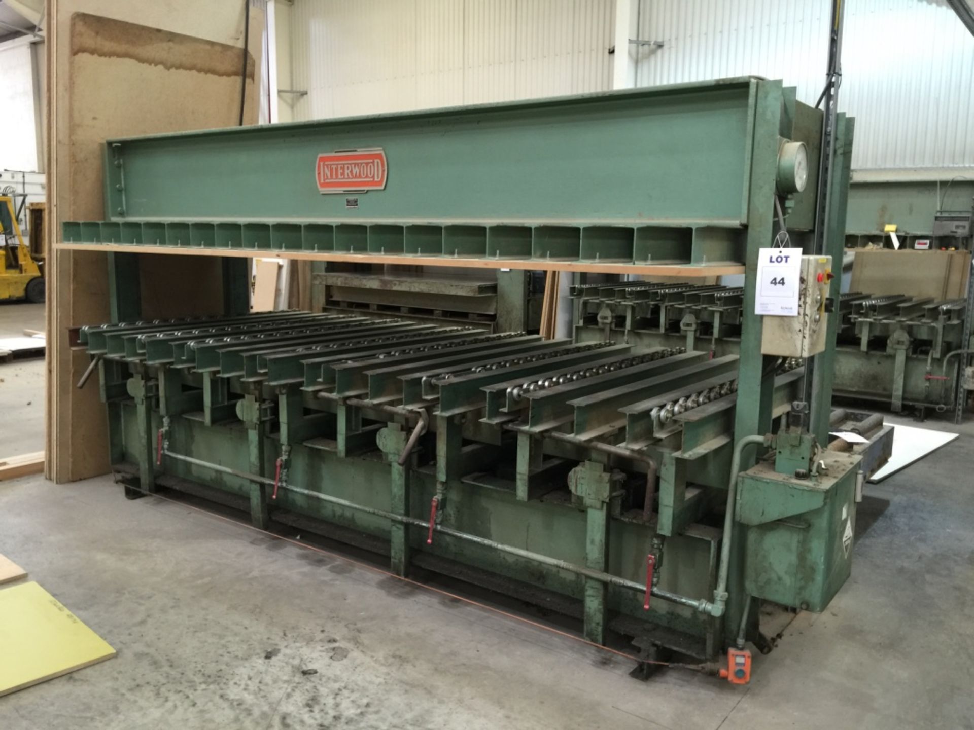 Interwood FHU Hydraulic Cold Press. 3.7m x 1.57m. - Image 2 of 14