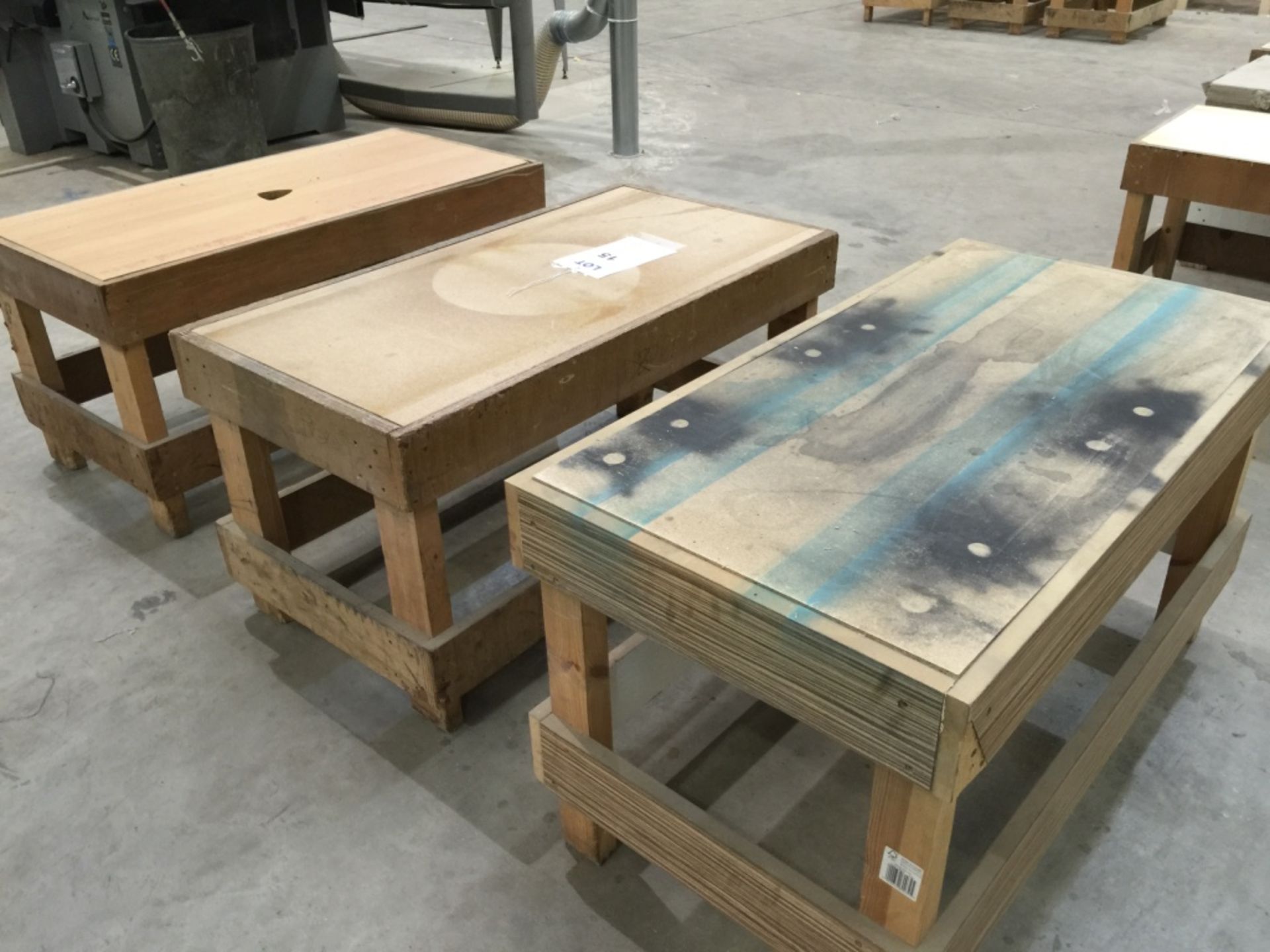 3 Various Woodworking Benches. Approx size 1.3m x - Image 6 of 6