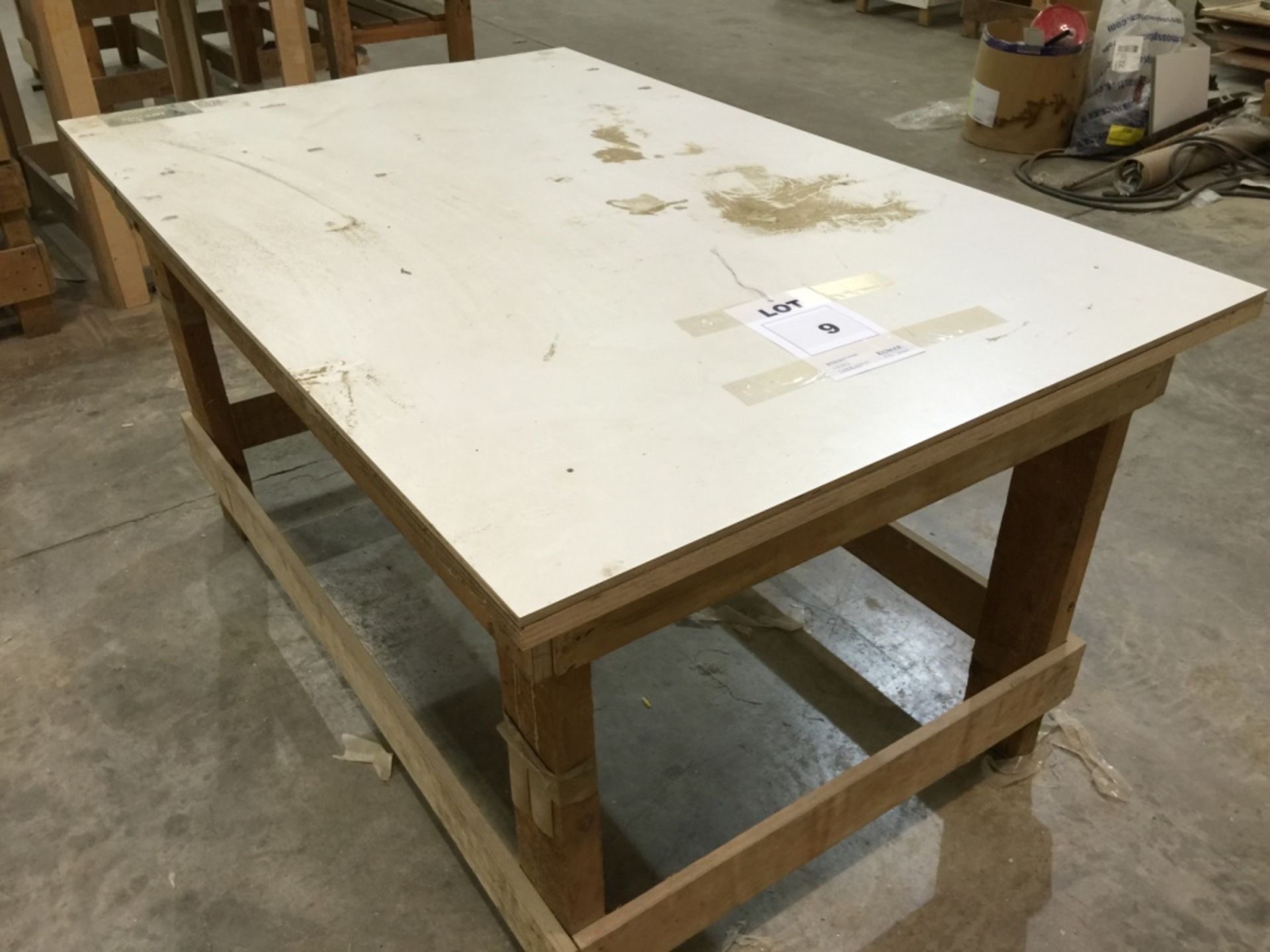 Fabricated Woodworking Bench 1.65m x 1.08m (Please - Image 2 of 4