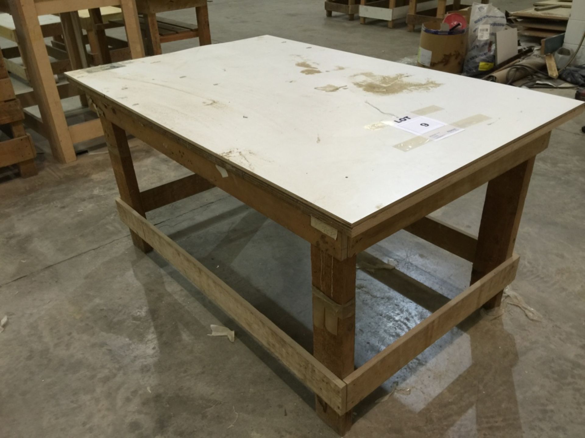 Fabricated Woodworking Bench 1.65m x 1.08m (Please - Image 3 of 4