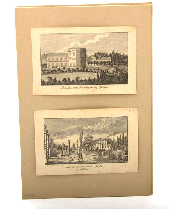 14 Kupferstiche, Göttingen bey Wiederhold um 1820  14 versch. Ansichten von Göttingen und - Image 3 of 3