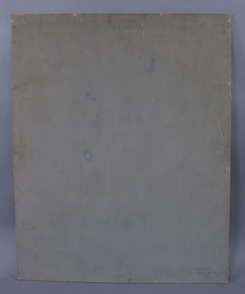 Reserve: 200 EUR        ALPENSZENERIE 1947, Öl/Malkarton, Darstellung eines Gebirgsbaches, - Image 4 of 5