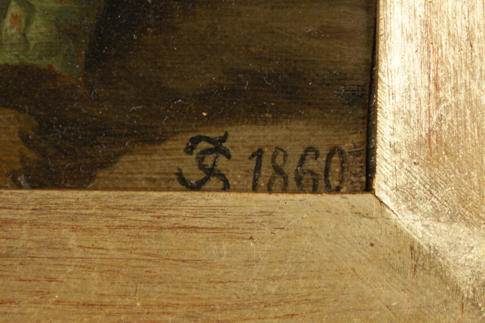 Reserve: 400 EUR        BLUMEN STILLEBEN 1860, Öl/Holz, Darstellung rot, rosa und weiß farbener - Image 6 of 8