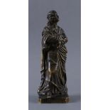 BRONZE SKULPTUR19. JH, Skulptur eines Mannes, unten bezeichnet mit Erwin, H 15,5 cm  Mindestpreis: