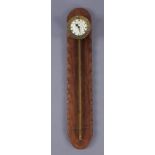 SÄGEUHR geschnitztes Holzplatte, mit Uhrwerk, rest.-bed., L 57 cm cm  Mindestpreis: 80 EUR