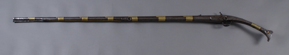 ARABISCHE FLINTE großes Gewehr mit Steinschloss und einem Lauf, L 158 cm  Mindestpreis: 500 EUR - Image 10 of 10