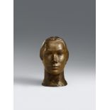 Ernst BarlachBildnis Tilla Durieux III  Bronze. Height 18 cm. Signed 'E. Barlach' to the back of the