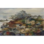 Emmanuel Mané-KatzBretonische Küstenlandschaft mit Dorf Oil on canvas. 73.5 x 117 cm. Framed. Signed
