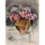 Achille-Émile-Othon FrieszUntitled (Vase de fleurs) Watercolour and pencil on watercolour laid