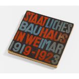 Staatliches Bauhaus in Weimar 1919-1923 Book with 9 colour lithographs on smooth white paper,