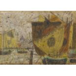 Max Peiffer WatenphulVenedig, Segel vor San Giorgio Oil on burlap. 67 x 95.5 cm. Framed. Monogrammed