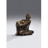 Ernst BarlachDer Singende Mann  Bronze. Height 49.3 cm. Signed 'Barlach' and with foundry mark "H.