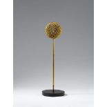 Otto PienePearl FlowerMetal, wood and plastic with brass alloying. On renewed metal plinth.