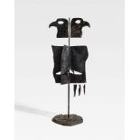 Georg BaselitzUntitled (Adler) Bronze, iron and copper, painted black. Height approx. 250 cm.