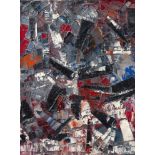 Jean-Paul RiopelleÉcole Oil on canvas. 81 x 60 cm. Framed. Signed and dated 'riopelle 56'. Signed