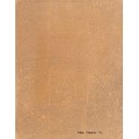 Piero ManzoniImpronta sughero (Effects of matter) Cork print on velour paper, mounted to panel. 22.5
