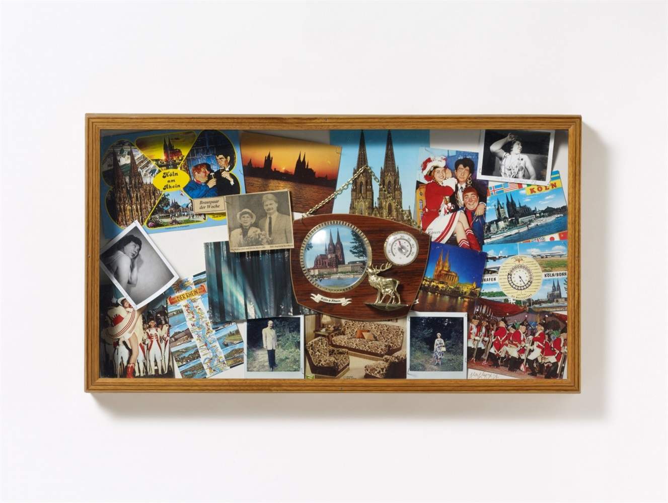 Anna und Bernhard Johannes BlumeUntitled Assemblage of postcards, photographs, newspaper articles, - Image 2 of 2