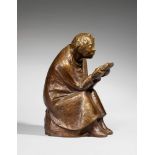 Ernst BarlachDer Buchleser (Lesender Mann im Wind)Bronze. Height 45.2 cm. Signed 'E. Barlach' to the