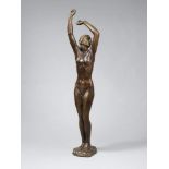 Fritz KlimschFrühlingBronze. Height 176.5 cm. Monogrammed 'FK' and with foundry stamp "H. NOACK