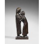 Ernst BarlachDas WiedersehenBronze. Height 48 cm. Signed 'E. Barlach' on back of plinth as well as