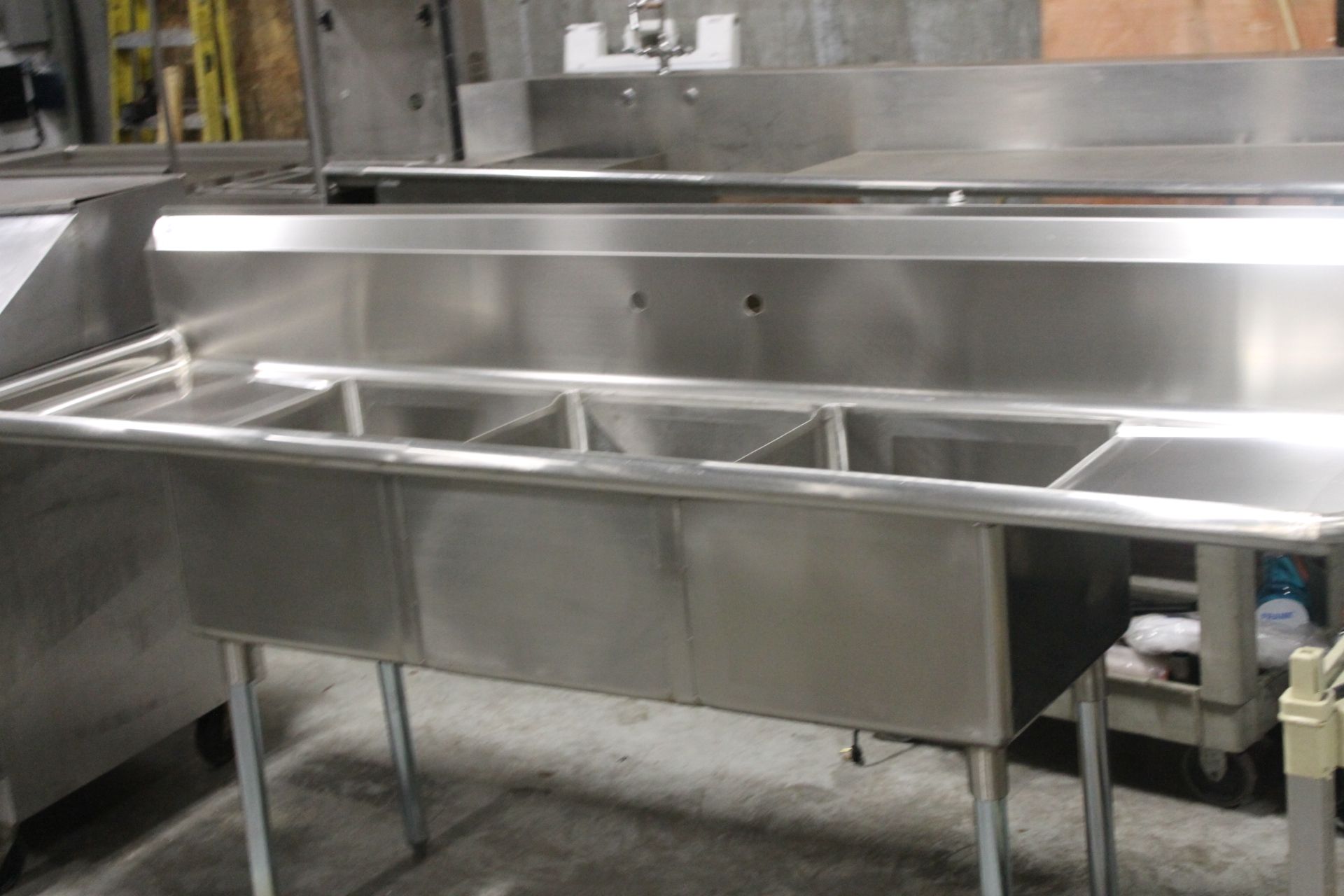 3 Compartment Sink with 2 DB's - Image 3 of 4