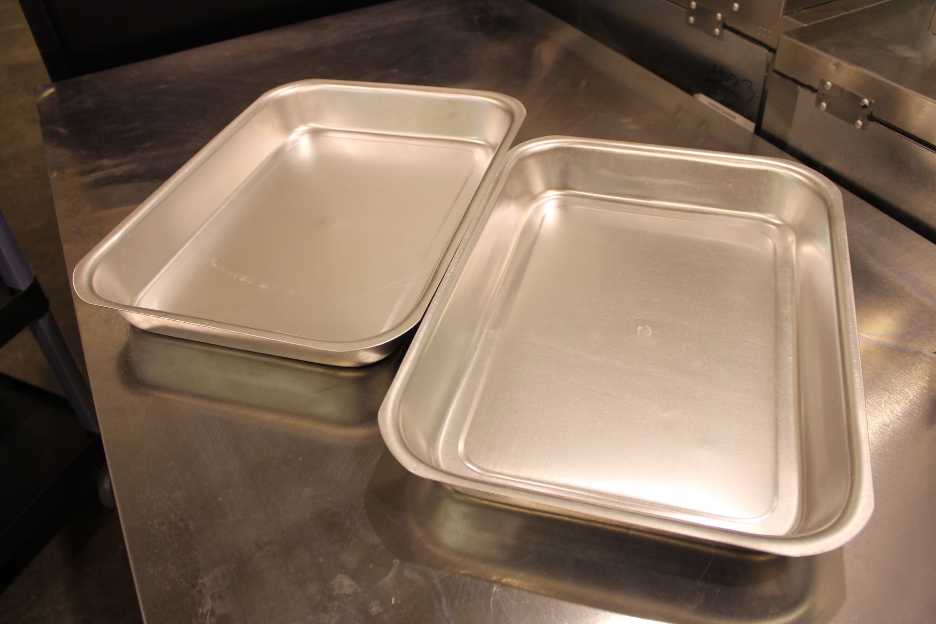 Roast Pans, 16-3/4" x 12" x 2", aluminum - lot of 2