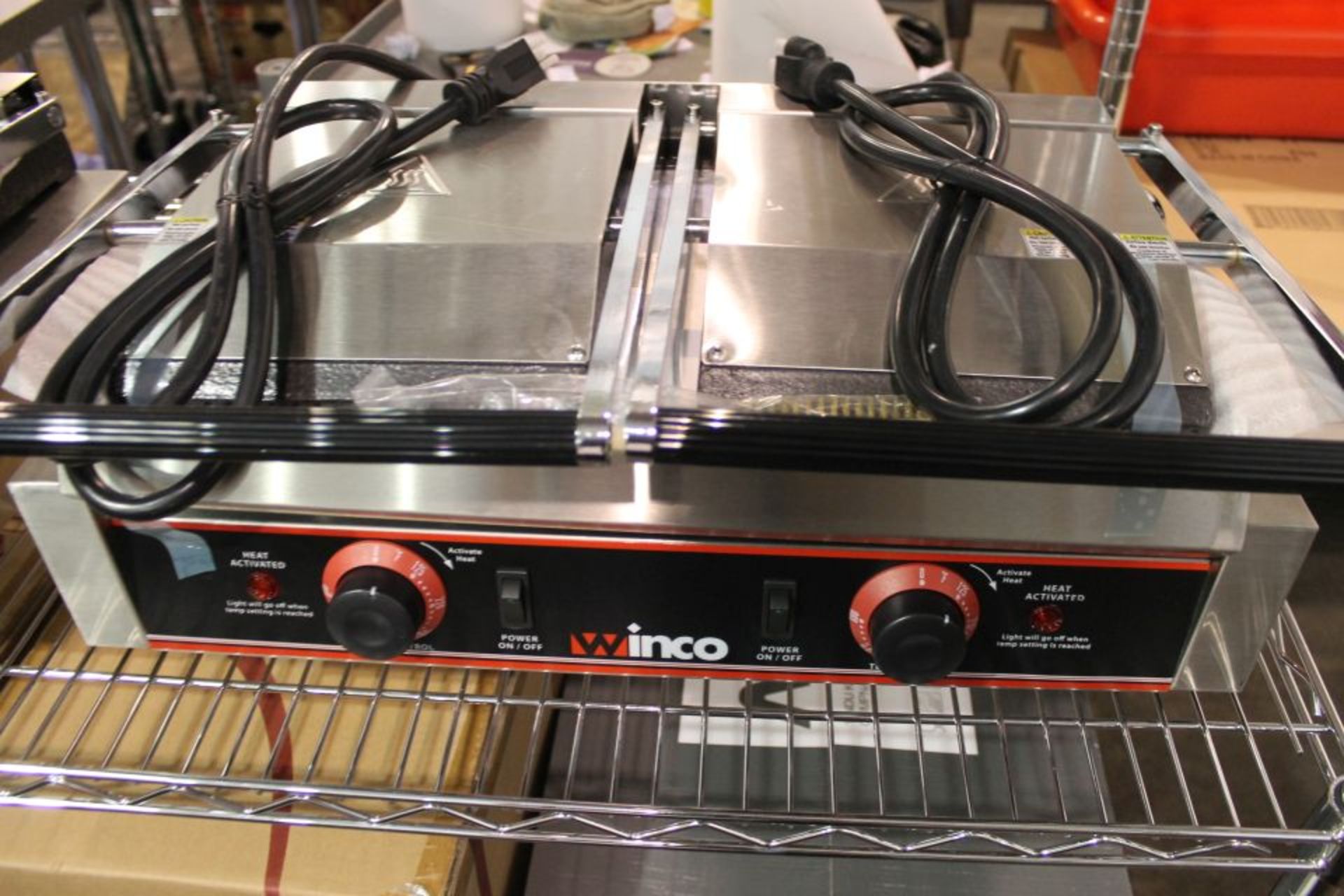 Winco Double Panini Grill, model EPG-2