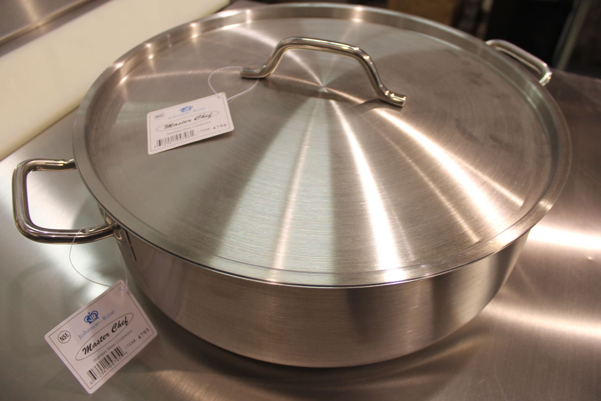 25 qt Heavy Duty Stainless Brazier, induction ready