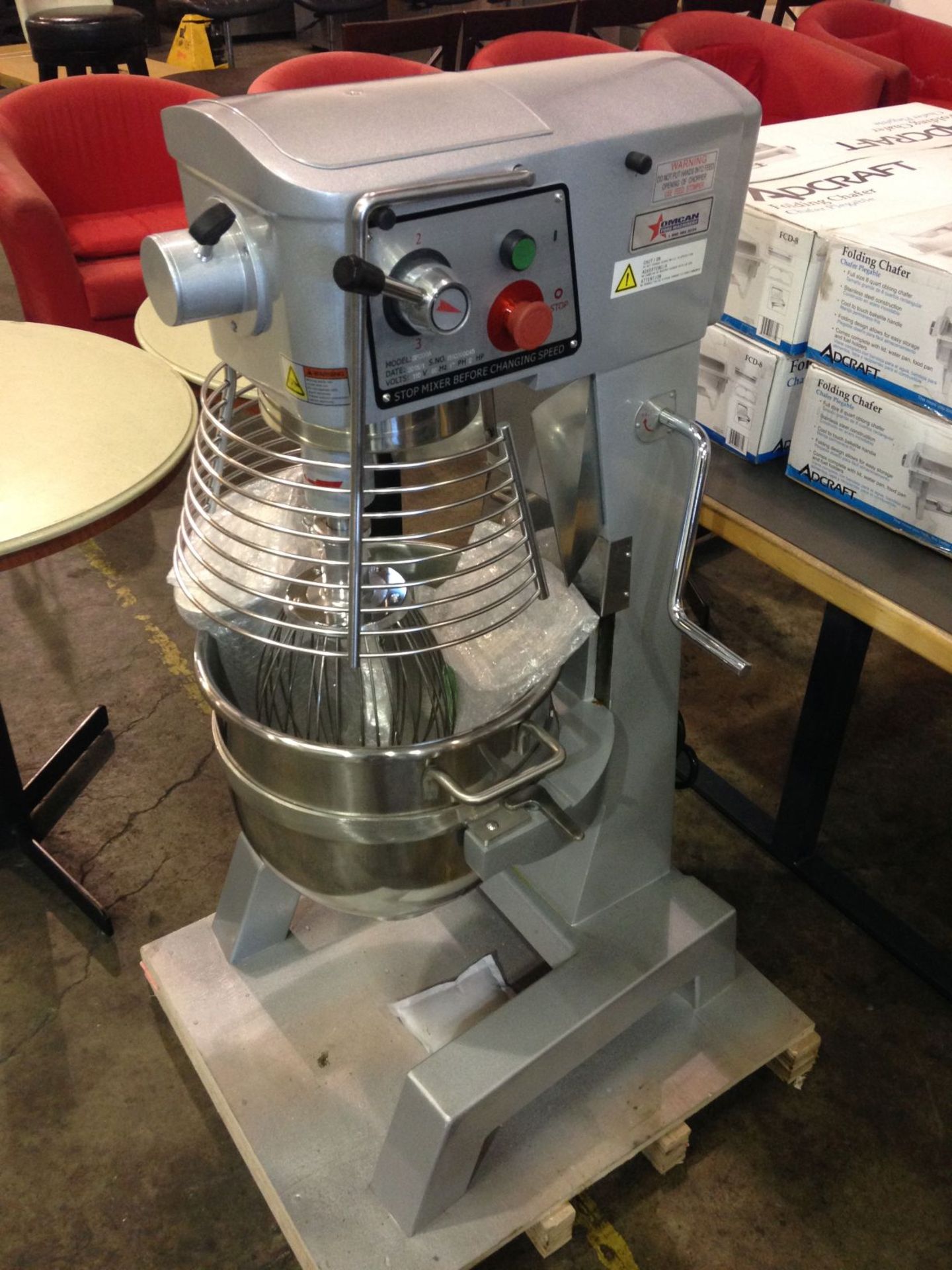 FMA Omcan 30 qt Bakery Mixer Commercial Gear Drive