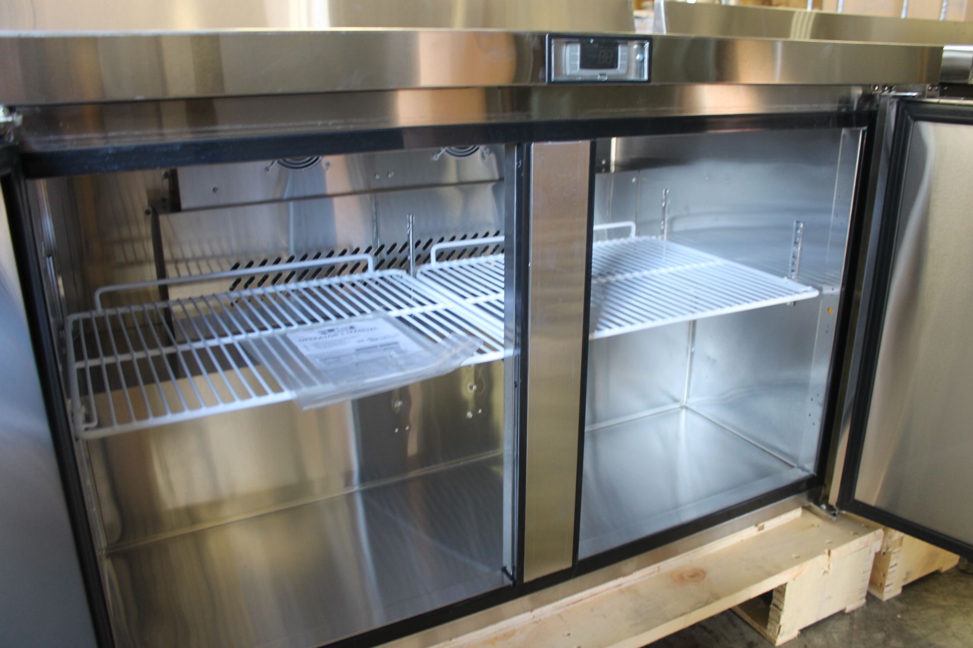 US Refrigeration 48" Work Top Freezer, 2-Door, 4" Back Splash - model USWT-48F - Image 6 of 6